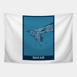 Dakar - Senegal Peace City Map Tapestry