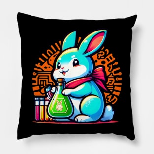 Chemistry rabbit Pillow