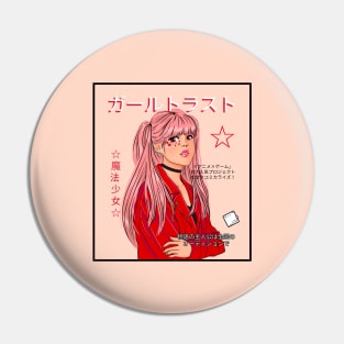 Anime Pop Star Magazine Cover Pin