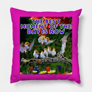 Quote positive and birds Pillow