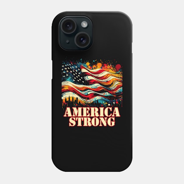 America Strong Phone Case by Mi Bonita Designs