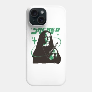 Nun with a gun Phone Case