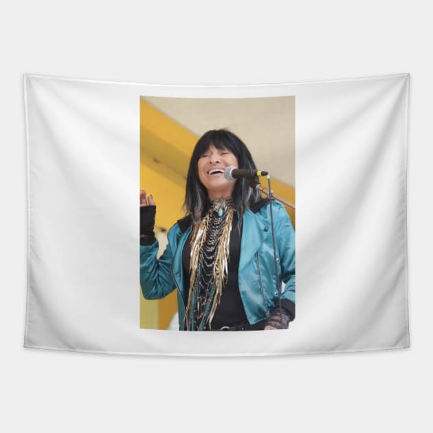Buffy Sainte-Marie Photograph Tapestry by Concert Photos