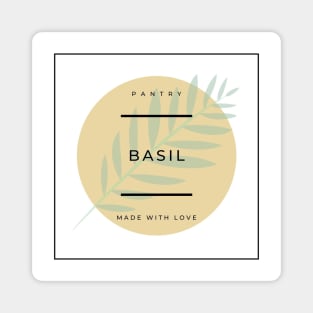 Basil Pantry Label Magnet