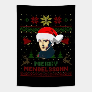 Felix Mendelssohn Merry Christmas Funny Tapestry