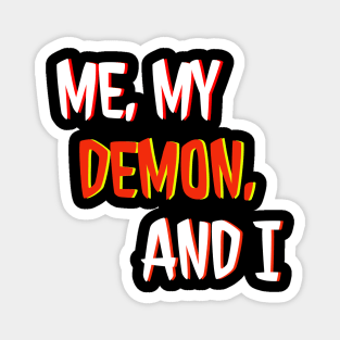 Me, My Demon, and I LOGO Magnet