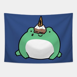 Upside Down Icecream Cone Frog Tapestry