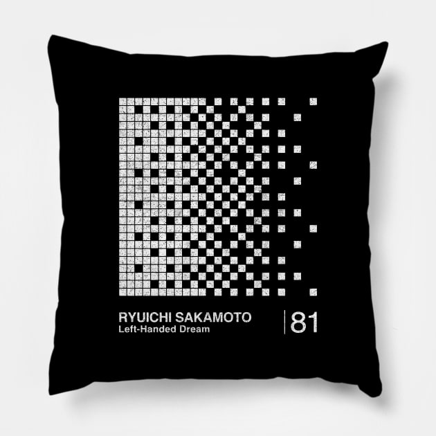 Left-Handed Dream / Minimalist Graphic Design Fan Pillow by saudade