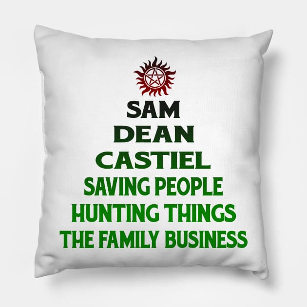 SUPERNATURAL - TREE Pillow by GreatSeries