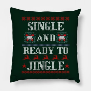 Single and Ready to Jingle Pillow