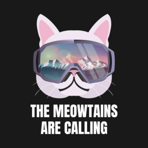 Skiing Cat by sqwear