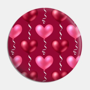 Heart Balloons Pin