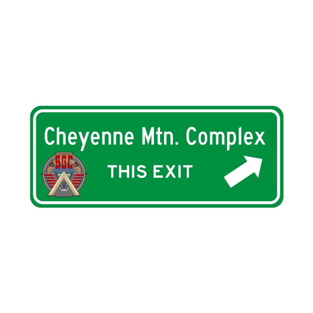 Cheyenne Mountain Complex Highway Exit Sign by Starbase79