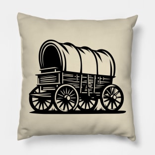 Pioneer Covered Wagon Pillow