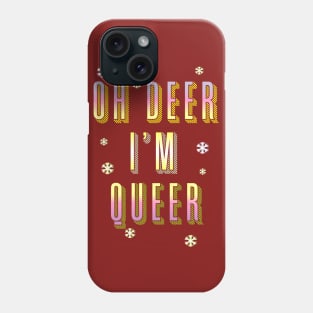 oh deer, merry christmas Phone Case