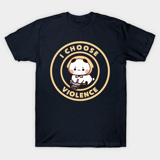 Bubu Dudu: Cute Violence Edition – Choose Cuddles or Chaos T-Shirt