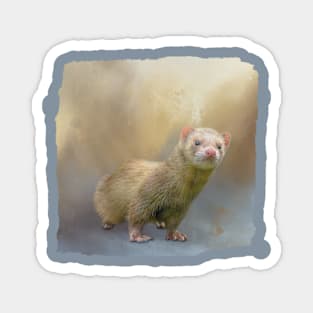 Cute Ferret 01 Magnet