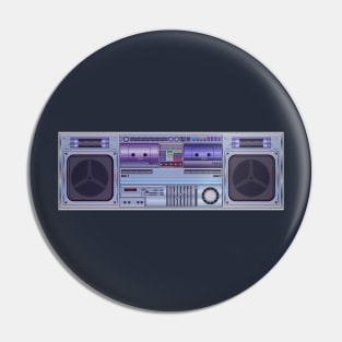 Boombox Radio Design Pin