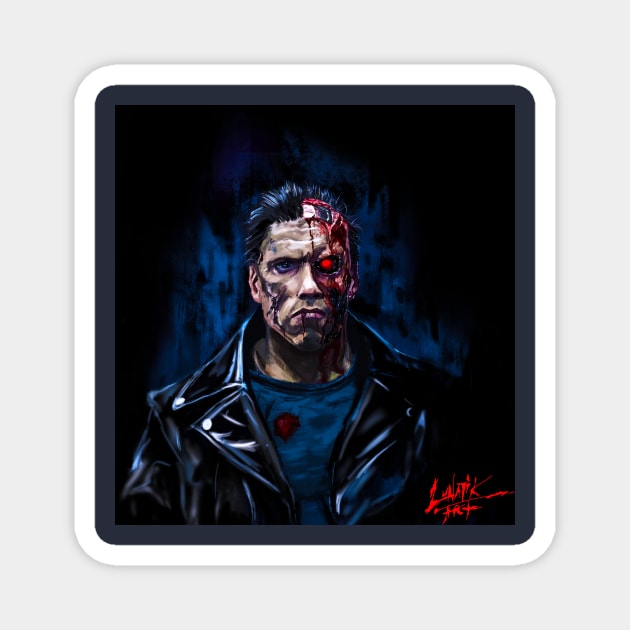 The Terminator (1984) Magnet by Art Of Lunatik