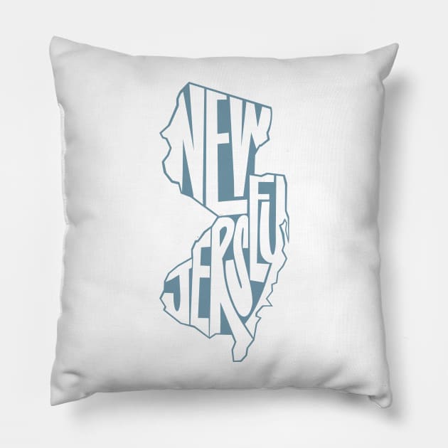 New Jersey - Blue Pillow by mmirabella