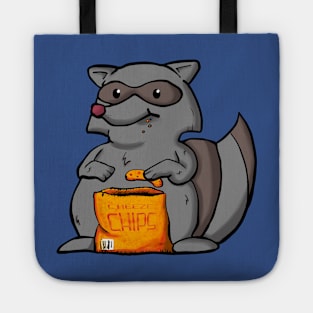 Chubby Raccoon with Cheesy Chips Tote