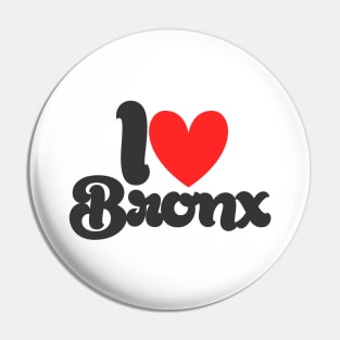 I Love Bronx Pin