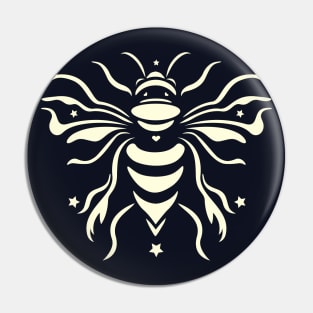 Bee black by #Bizzartino Pin