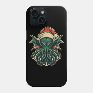 A Portrait of Christmas Cthulhu #4 Phone Case