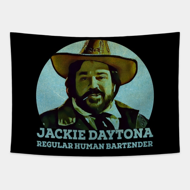 Jackie Daytona Tapestry by BukaGaPakeLibur