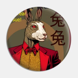 Year of the Rabbit Fake Comic Pin