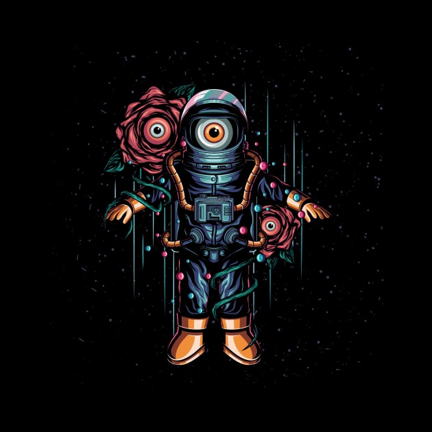 Astronaut and the rose by Space heights