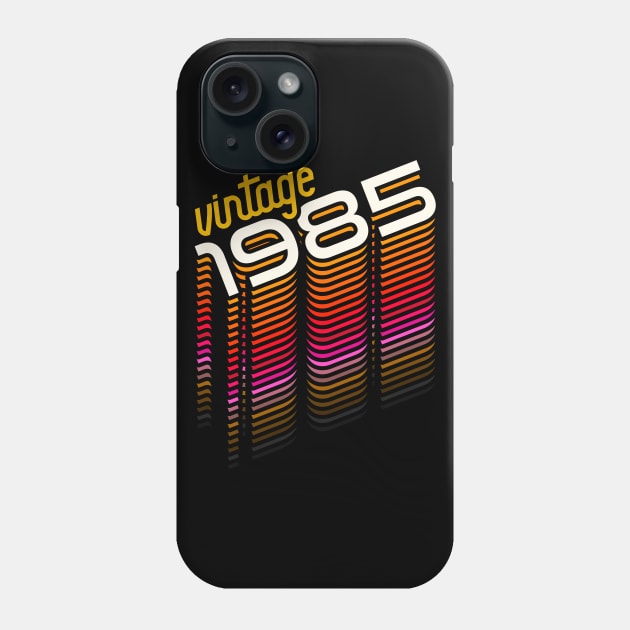 Vintage Made in 1985 ))(( Retro Birthday Year Gift Phone Case by darklordpug