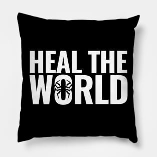 Heal The World (white) Pillow