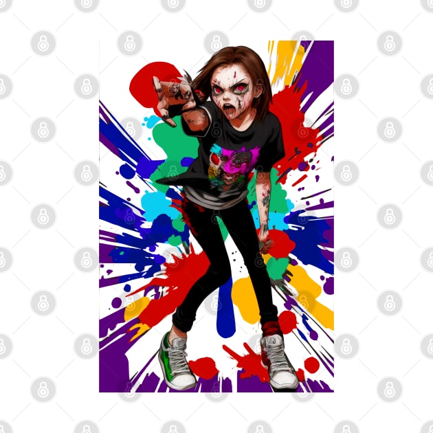 Zombie Teenage Girl Halloween by Distinct Designs NZ