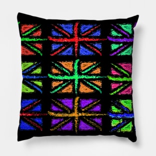 Multicolour UK flags Pillow