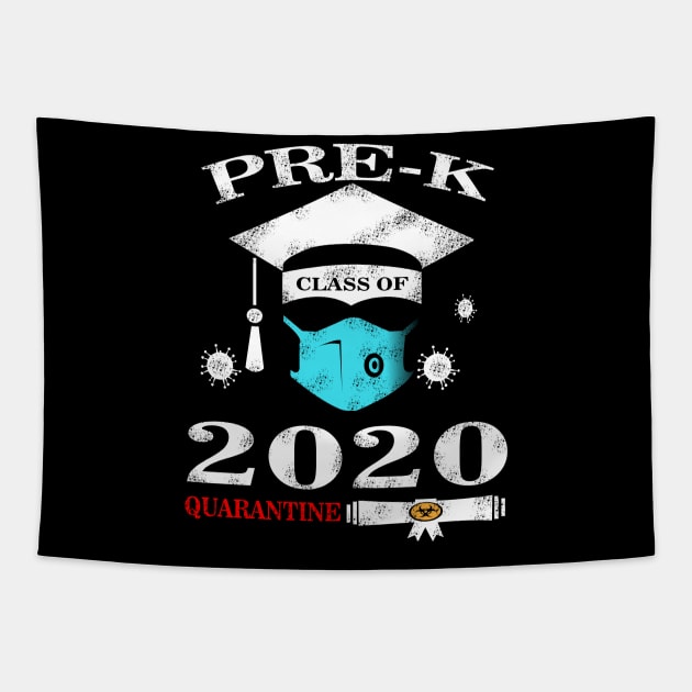 Pre-K Grad Graduation Shirt Graduate T-Shirt Diploma Kindergarten Shirts Tee Gift Gifts Preschool Teacher TShirt Funny Quarantine Ideas Cute Tapestry by SweetProject