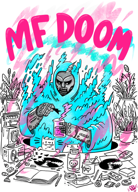 MF DOOM Kids T-Shirt by geolaw