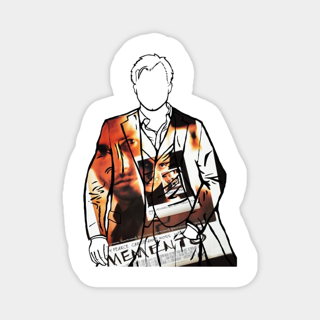 Christopher Nolan Portrait (Memento) Magnet by Youre-So-Punny