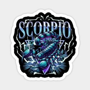 Scorpio Bootleg Retro HipHop Zodiac Sign Astrology Birthday Magnet