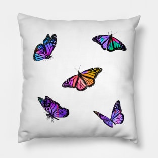 Purple Rainbow Butterflies Sticker Pack Pillow