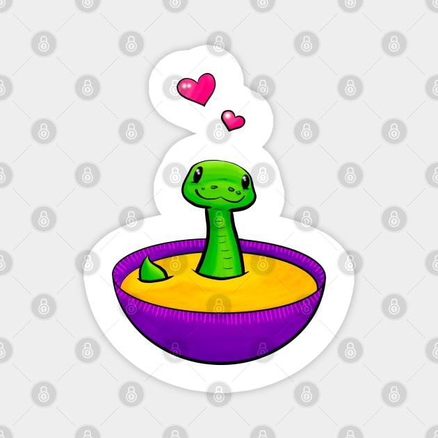 Soup Snake Magnet by Queerparel