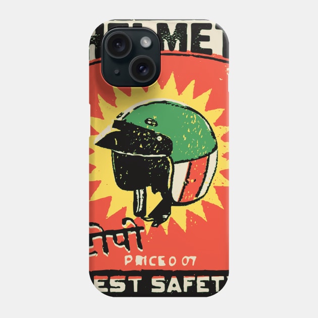 Motorcycle Helmet / Vintage Matchbox Art Phone Case by RCDBerlin