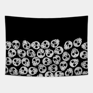 Half A Pile Of Skulls Tapestry