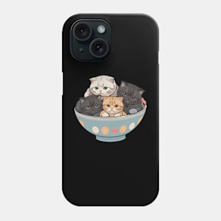 Cute Cat In A Bowl 15 Phone Case