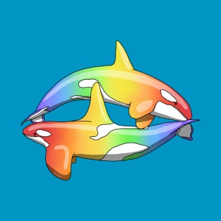 Rainbow Orcas T-Shirt