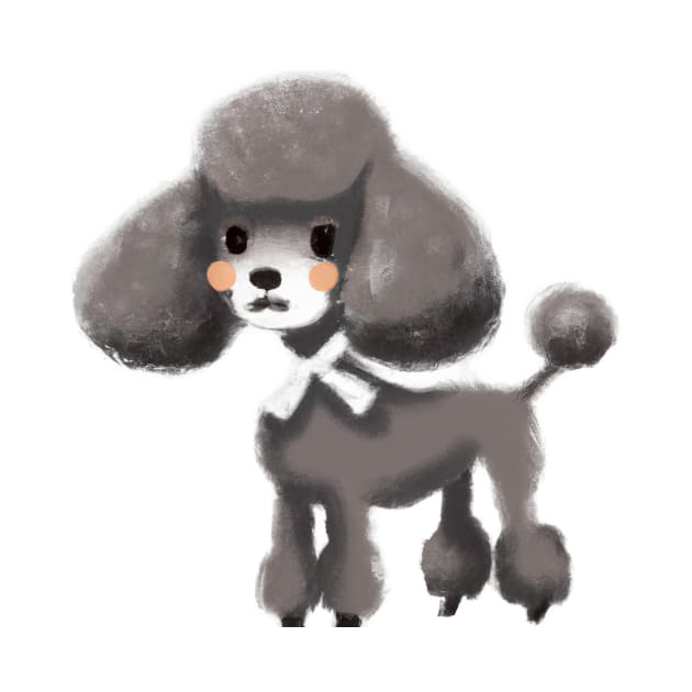 Cute Poodle Drawing by Play Zoo