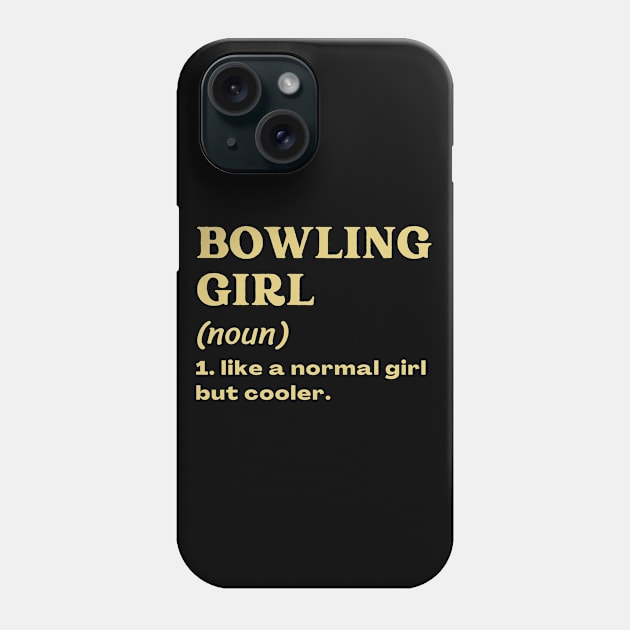 Bowling Girl Phone Case by ClorindaDeRose