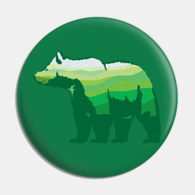 Green Bear Pin by martinussumbaji