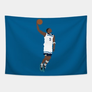 Anthony Edwards 5 Minnesota Timberwolves Dunks Tapestry