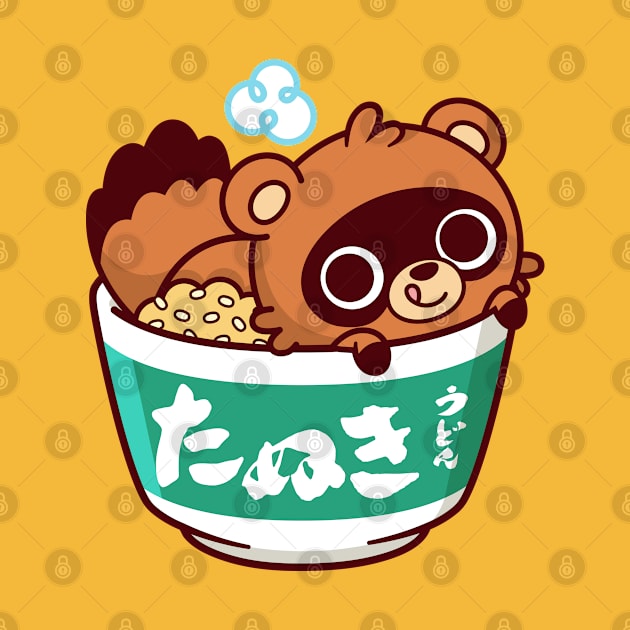 Tanuki Udon Kawaii by kudasai